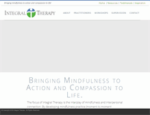 Tablet Screenshot of integraltherapy.net